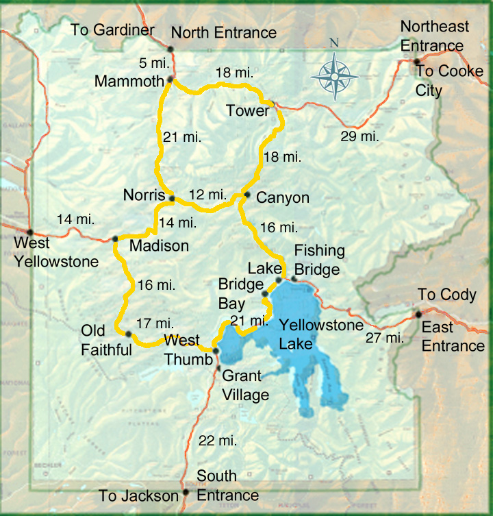 yellowstone map grand loop rd